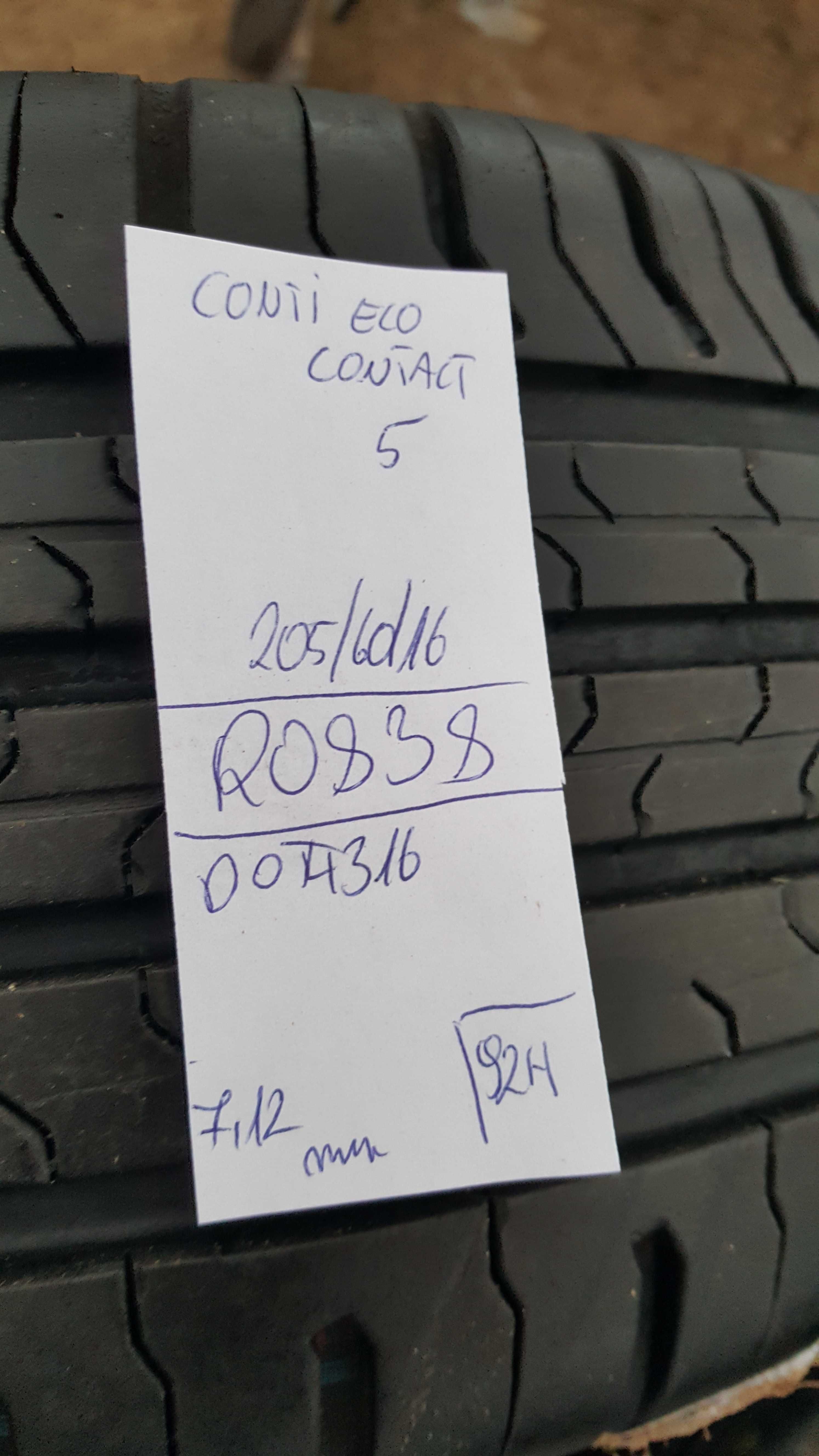 Continental 205/60 r16 ContiEcoContact 5 /// 7,1mm!!!