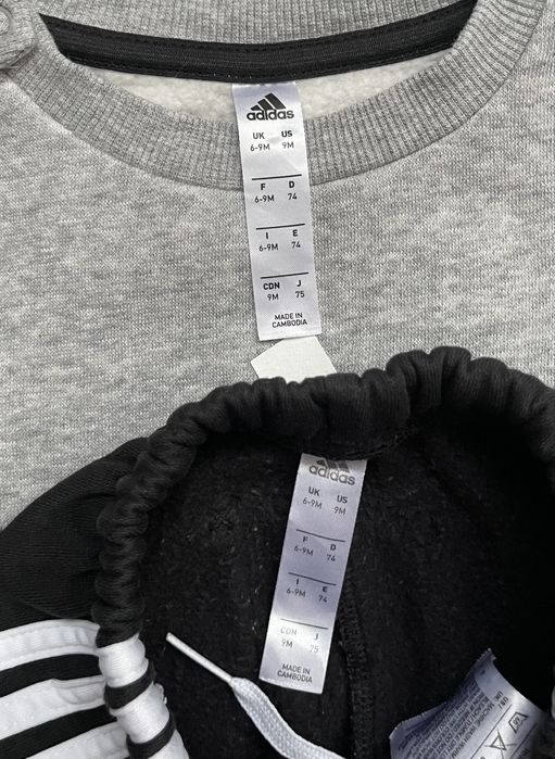 Теплий костюм Adidas на малюка 6-9 місяців