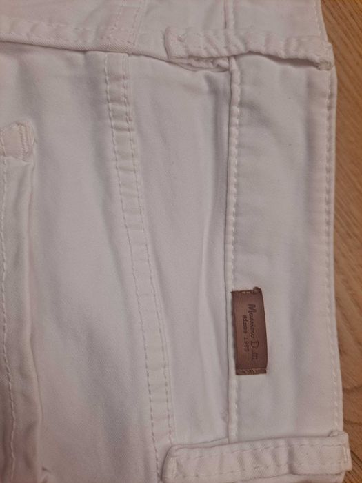 Massimo dutti białe spodnie