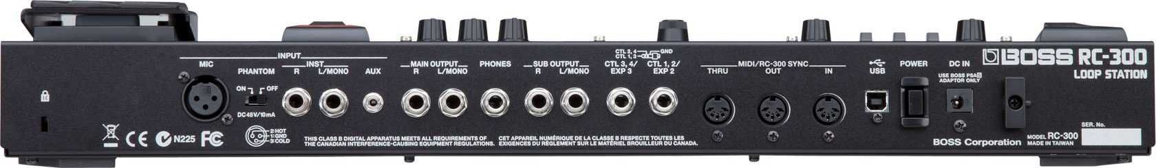 Boss RC-300 Loop Station com Thon Case NOVA