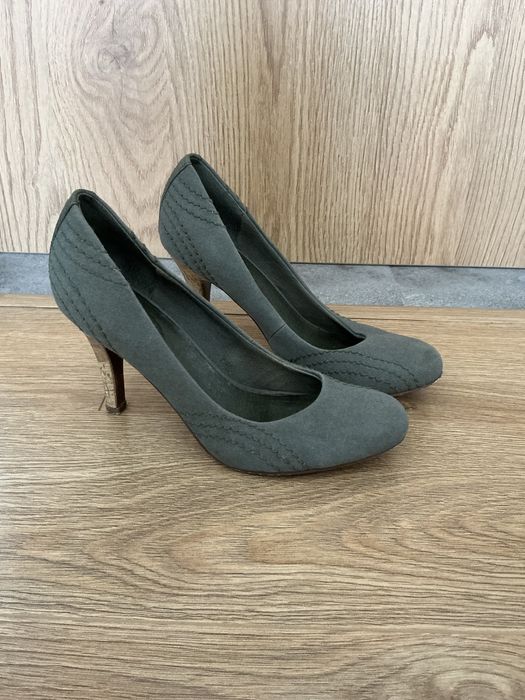 Buty damskie rozmiar 38. Zielone szpilki na obcasie, EDC by Esprit.