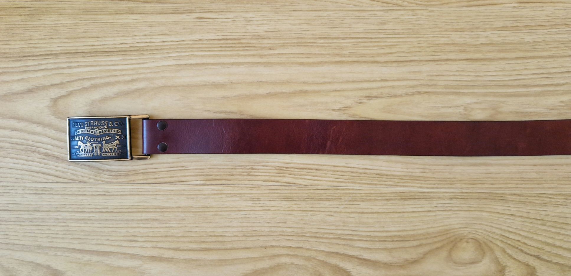 Ремінь чоловічий Levi's 32/80  (шкіряний) Original