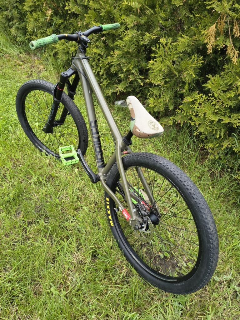 Rower dirt ns bikes zircus  rock shox pike zamiana na motocykl namiot