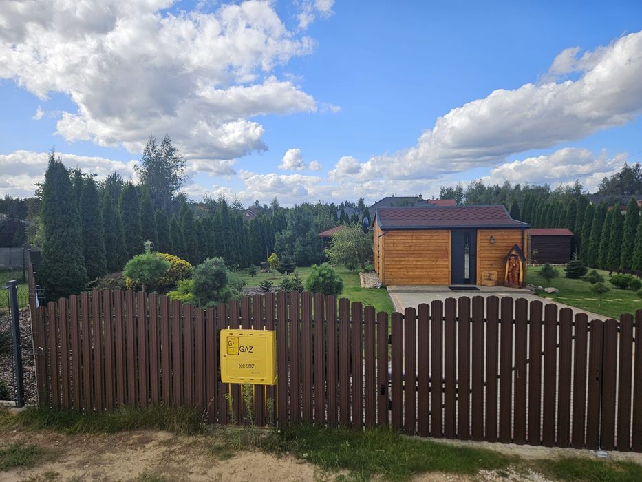Domek całoroczny, działka budowlana 1020 m2