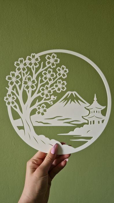 Wallart Ozdoba na ścianę Japonia Góra Fuji