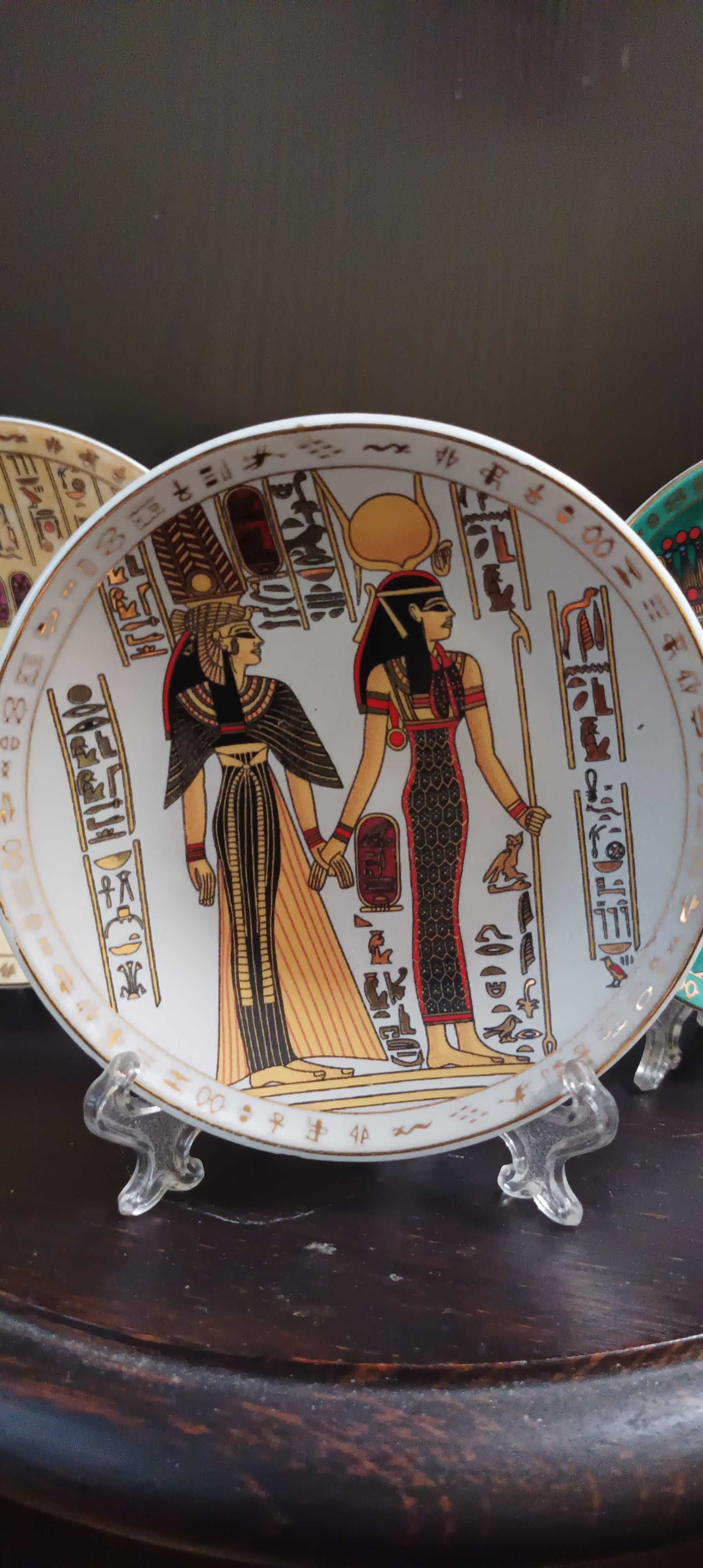 Египетские тарелочки с подставками 3 шт.