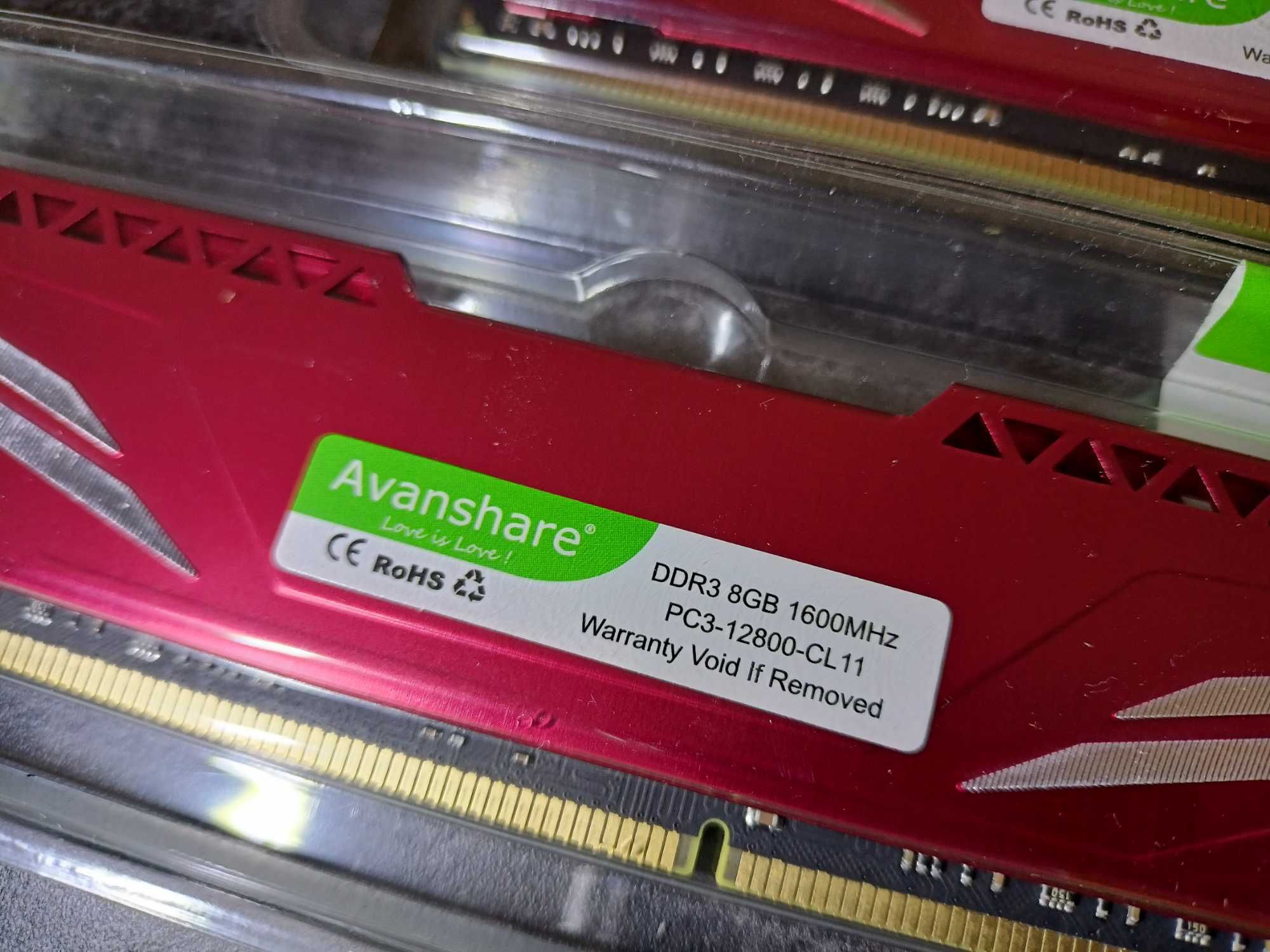 Оперативна память DDR3 16 GB (8+8)  1600 MhZ (8Gb планки) НОВА!