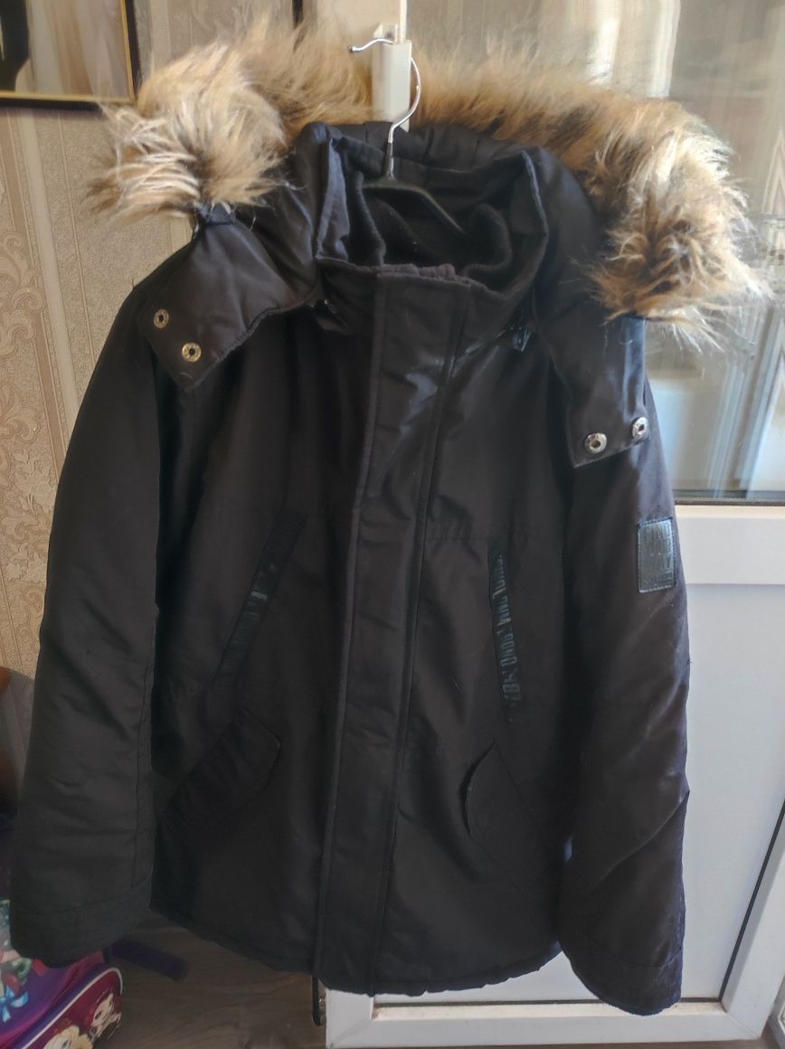 Куртка- Парка зимова на хлопчика на зріст 152