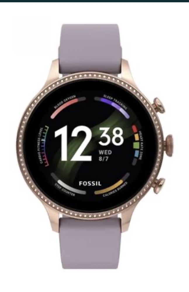 Смарт-годинник Fossil Gen 6 Purple Silicone (FTW6080)