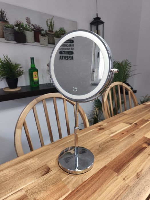 Candeeiro maquiagem para mesa com iluminação