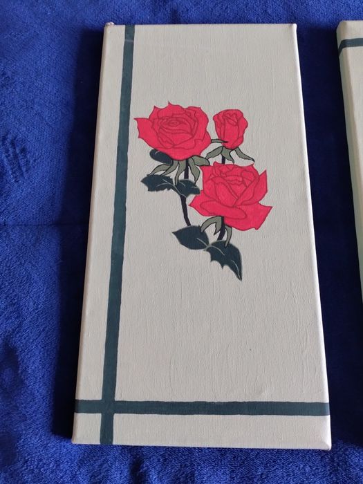 Quadros pintados a mão