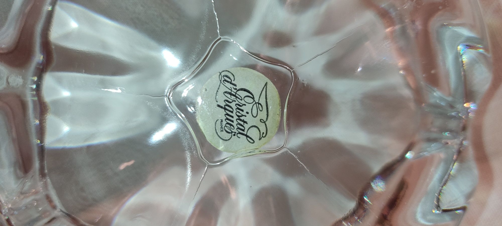 Cristal d'arques vintage cinzeiro