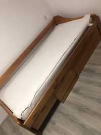 Łóżko metalowe i drewniane