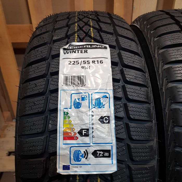 Seiberling Winter 225/55/16 9.5мм Шини Зимові (2шт) з Європи б/в Р16