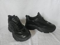 Nowe viralowe buty na platformie czarne rozmiar 37