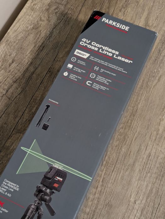 Parkside Performance Akumulatorowy laser krzyżowy, 4V, PKLLP 360 B3
Ak