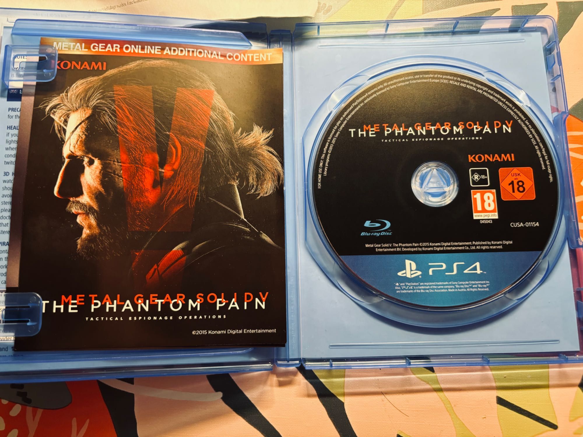 Metal Gear Solid V Phantom pain DAY ONE EDITION PS4/PS5