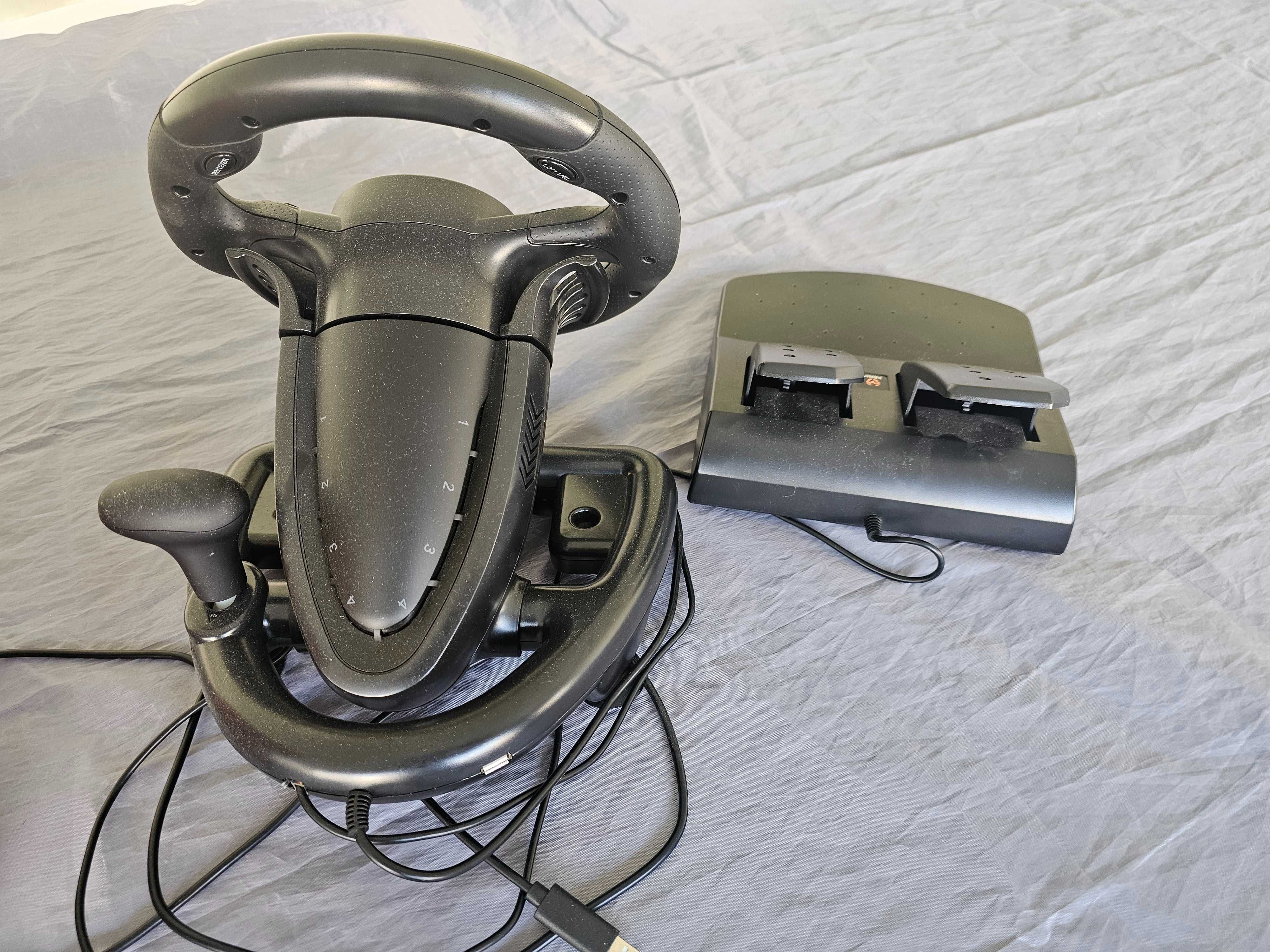 Volante e Pedais Krom K-Wheel PS4/PS3/Xbox One