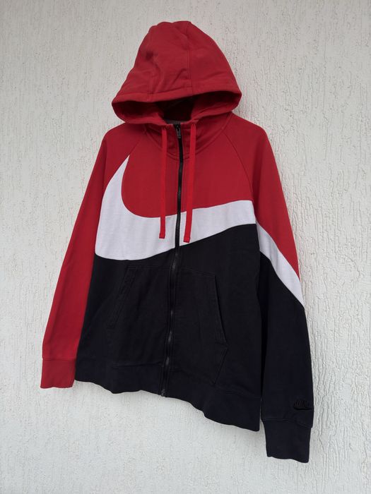Чоловіча зіп кофта худі байка Nike NSW Big Swoosh Logo Свуш оригінал