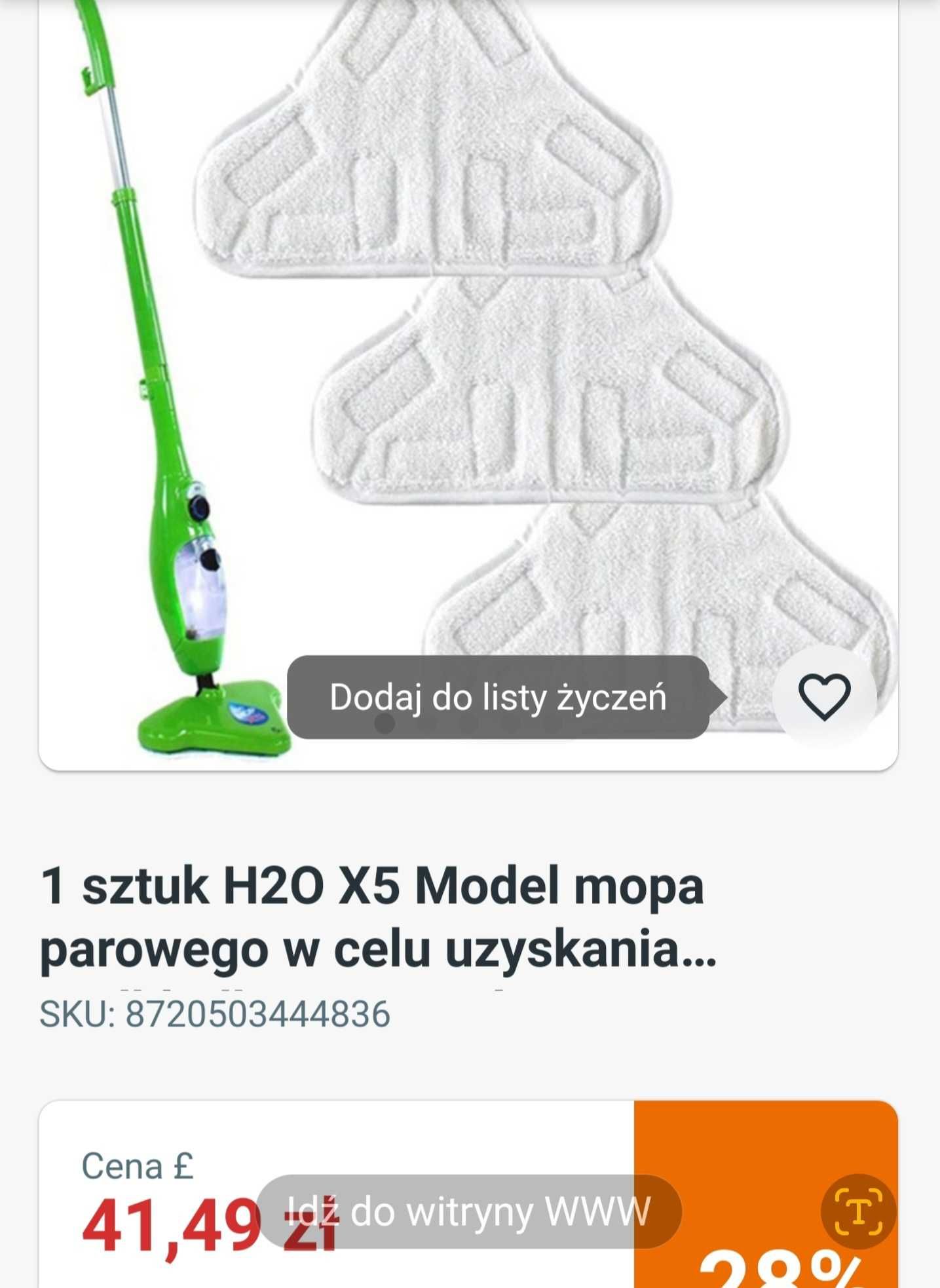 Mop x5  step cleaner + wkłady NOWA NIŻSZA CENA