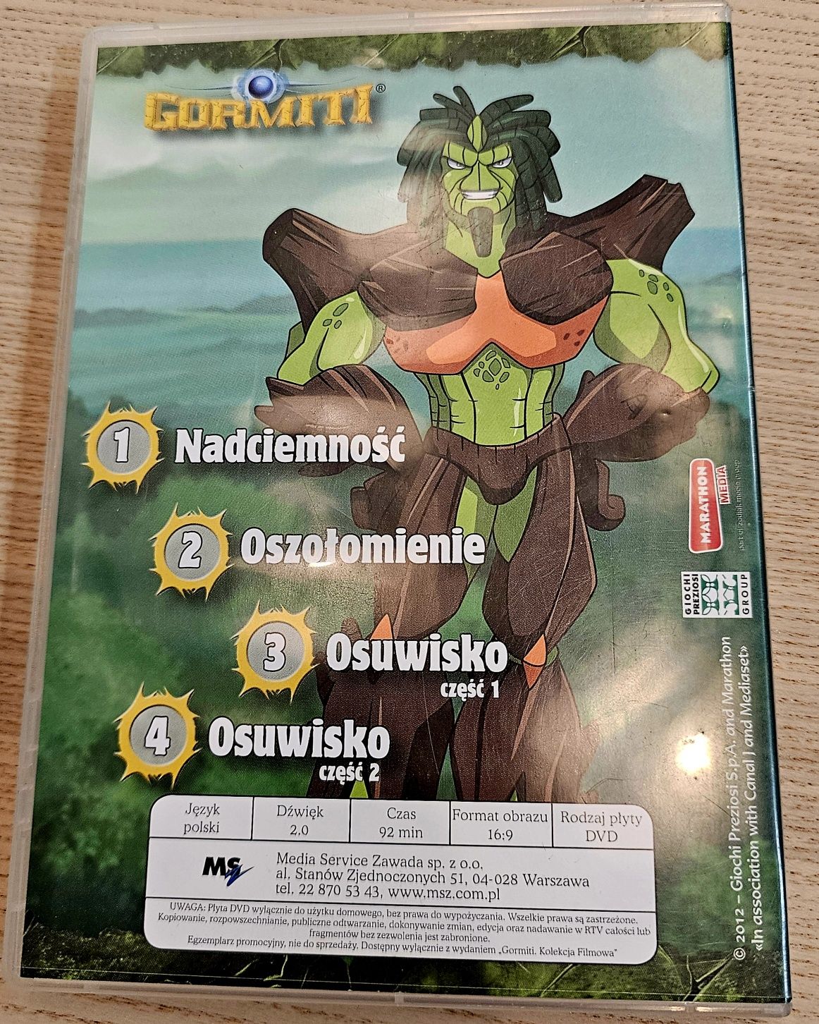 Gormiti 8 Osuwisko serial dvd 3 odcinki