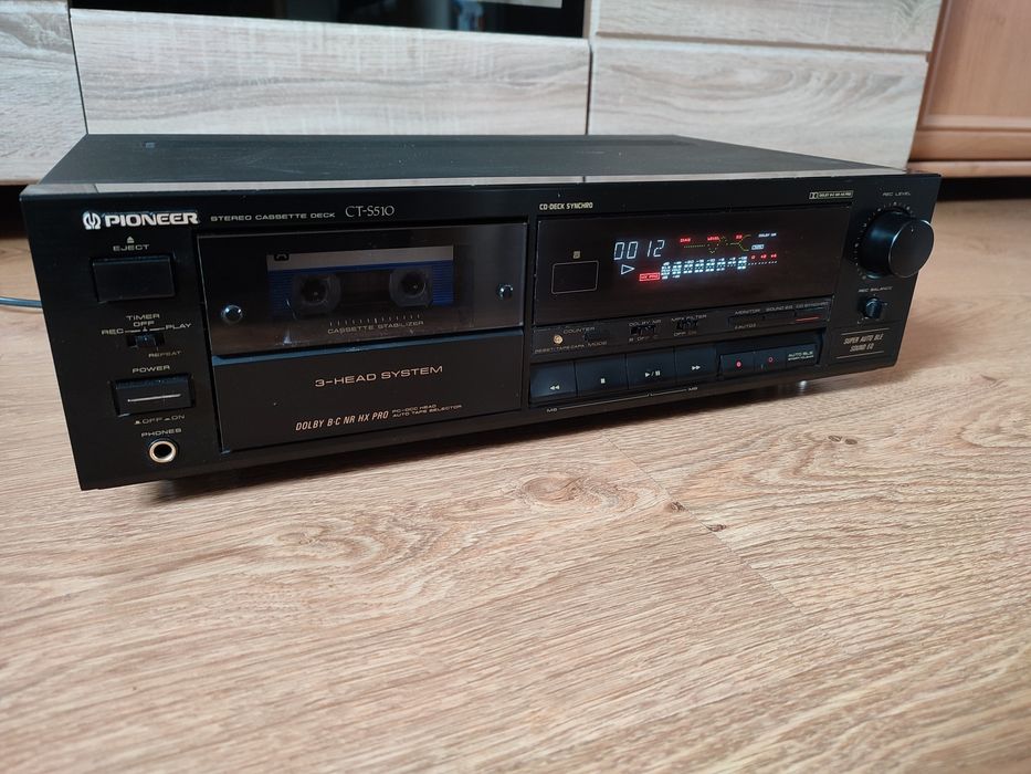 Magnetofon PIONEER CT-s510 plus oryginalny pilot, Auto Ble, Sound EQ