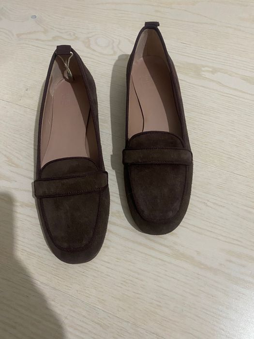 Замшеві лофери 36р.