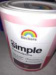 Farba Beckers It's simple plamoodporna, kolor Plum 2,5l - NOWA - Tanio