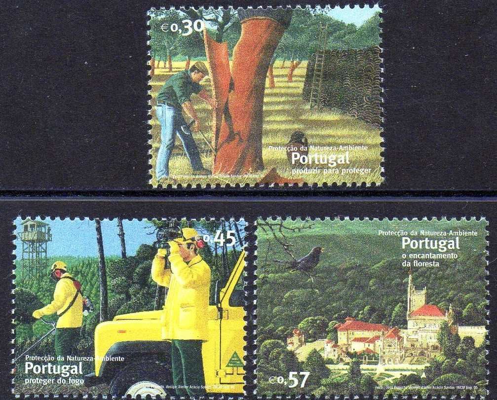 Selos Portugal 2005 - Série Completa Nova MNH Nº3309/3311