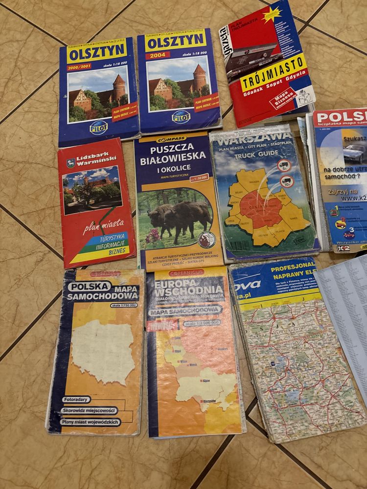 Stare mapy miast i Polski