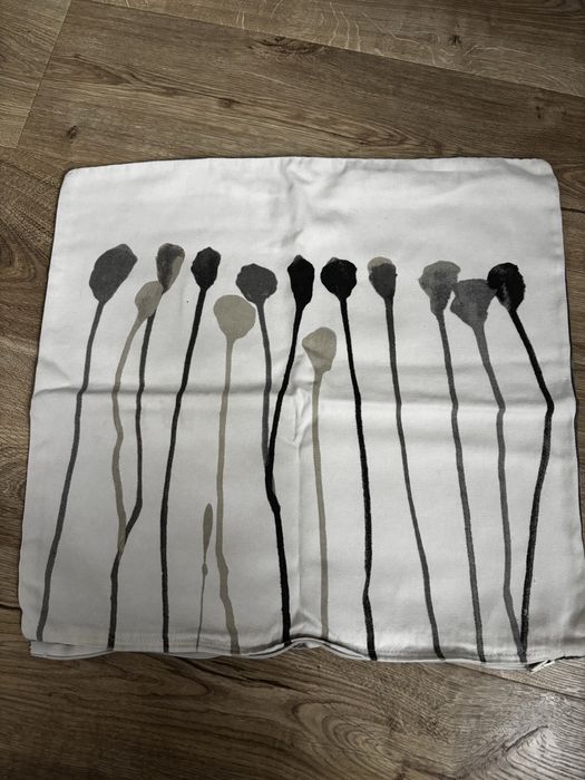 Szara poszewka Ikea bawełniana