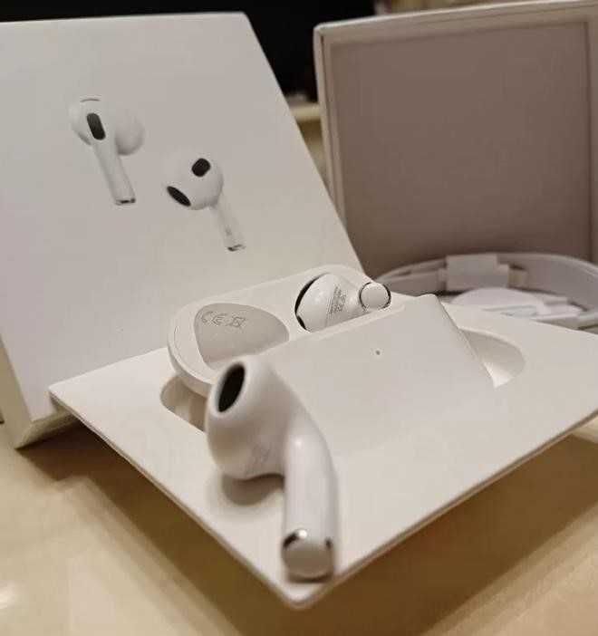 Акція!! Навушники AirPods 3 з шумоподалінням 1в1 +чохол