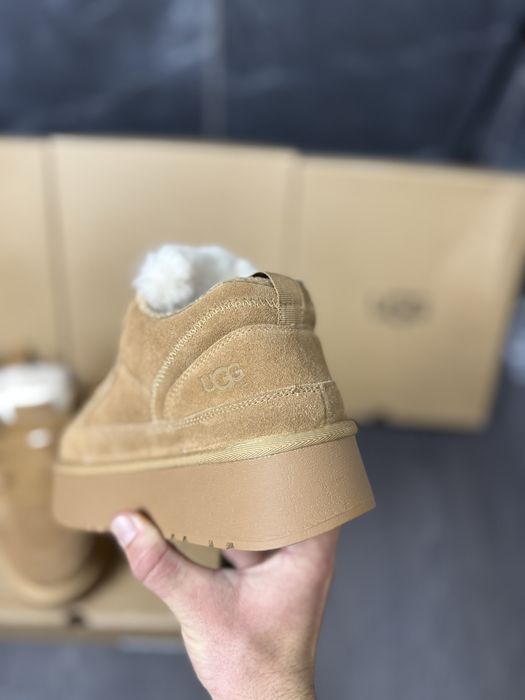 Зимові кросівки черевики UGG LowMel biege black