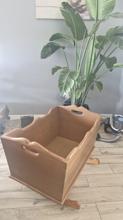 Kołyska drewniana dla dziecka VINTAGE RĘKODZIEŁO