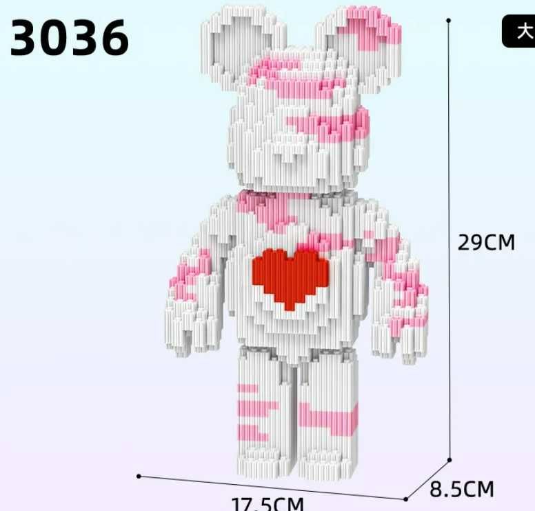 Magic Blocks ведмедик 3Д Конструктор 14-17 Bearbrick Медведь 3D мишка