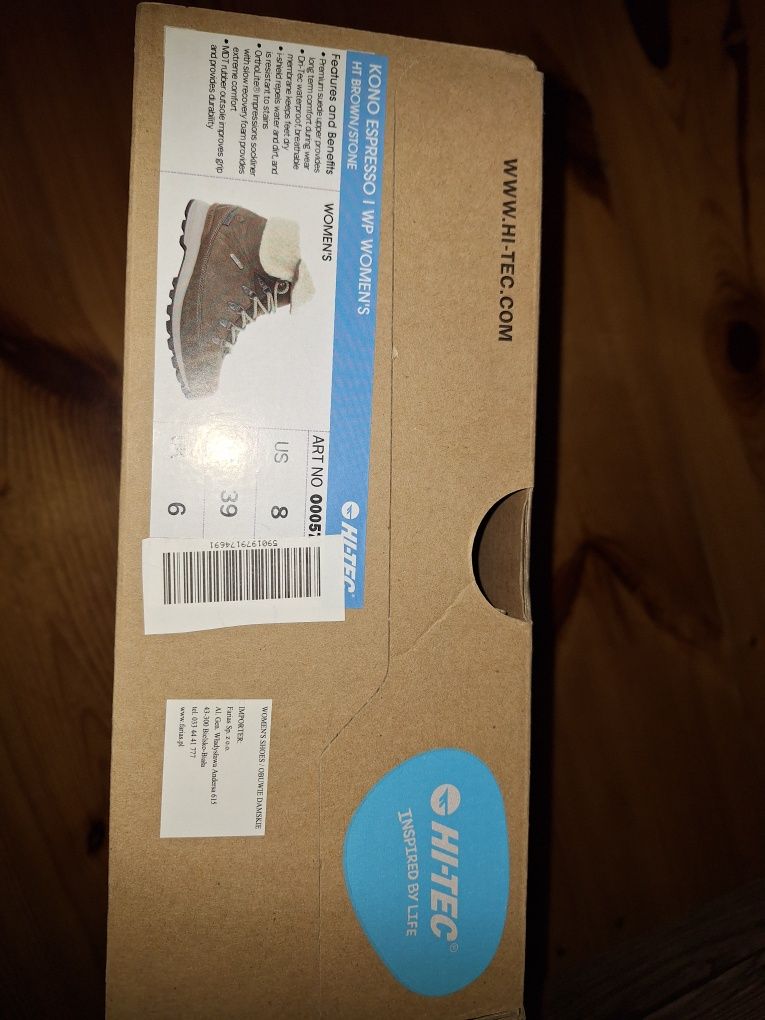 Hi-Tec buty trekingowe śniegowce damskie 39 Kono Espresso Ht Brown Sto