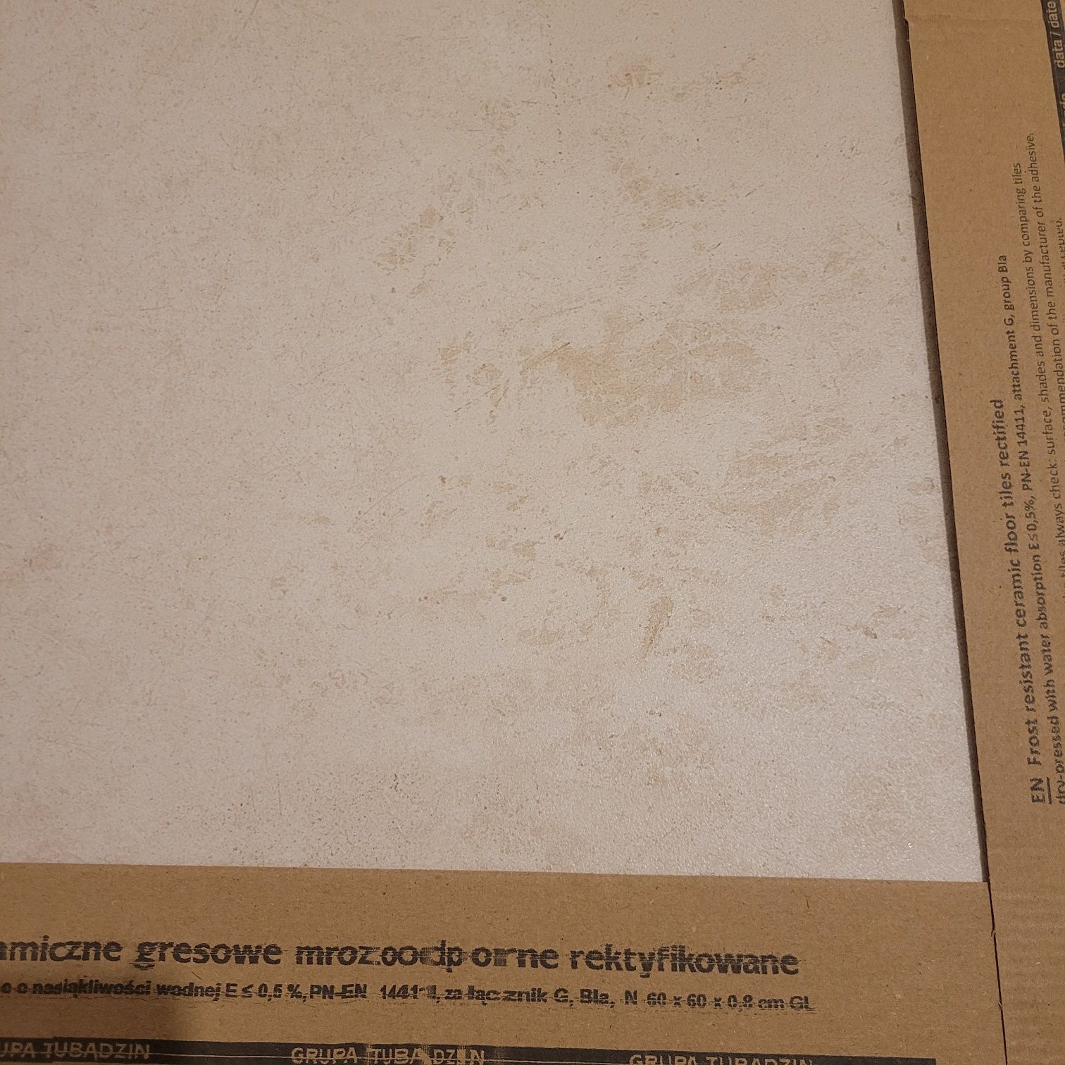 Płytki Tubądzin TORANO BEIGE MAT 60x60 3 paczki całe