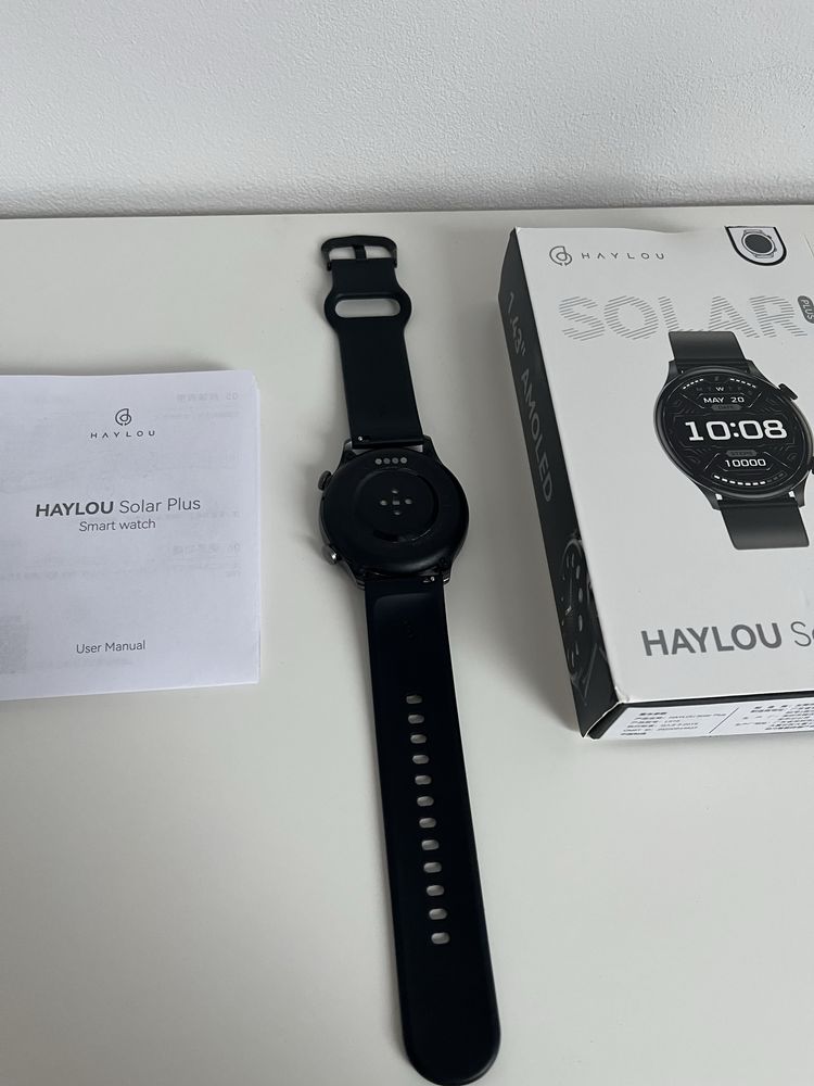 Smartwatch HAYLOU Solar Plus RT3 Czarny | bdb stan | z pudełkiem