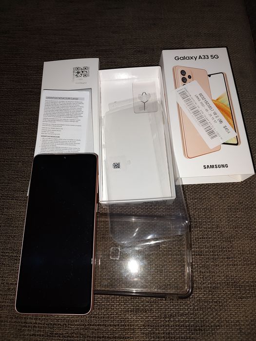 Samsung różowy A33 5G 6/128 5G komplet jak Nowy