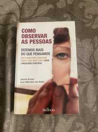 Livro Como Observar as Pessoas como novo nunca lido