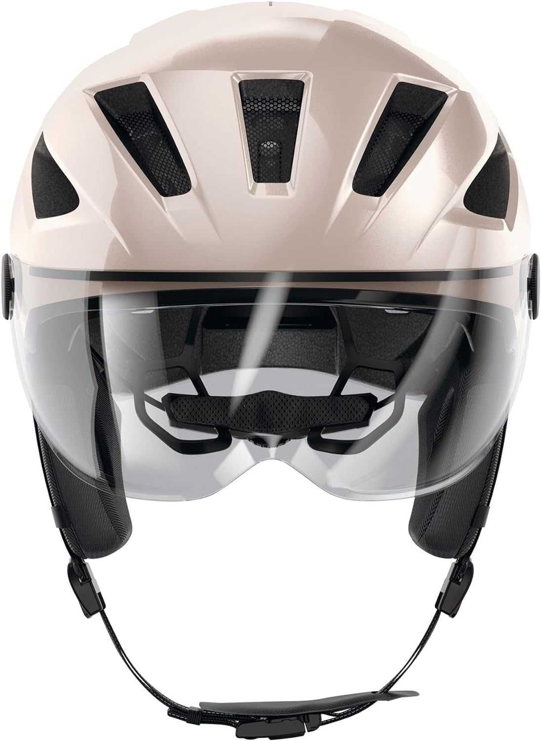 Abus Kask miejski Pedelec 2.0 ACE - kask z tylnym światłem, daszkiem