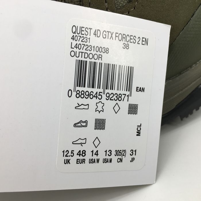 Мужские ботинки берцы Salomon QUEST 4D GTX FORCES 2 EN 48 (49 1/3)