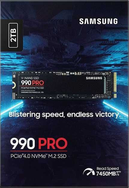 Disco SSD NVMe SAMSUNG 990 PRO 2TB - 6900/7450MB/s (Novo)