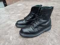 Чёрные ботинки Dr. Martens 1460 MONO Black Smooth змеиные. Размер 42