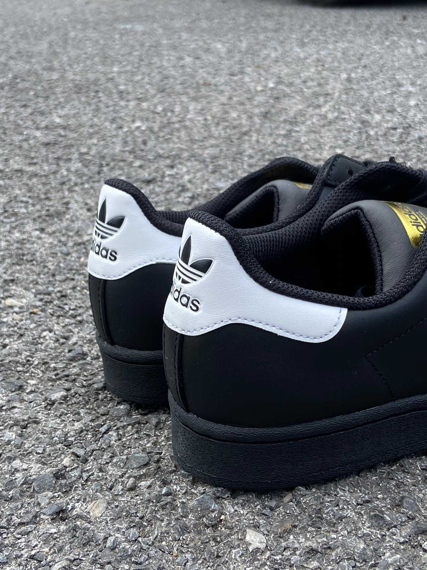 adidasSuperstarCoreBlackCloudWhiteGold r.38