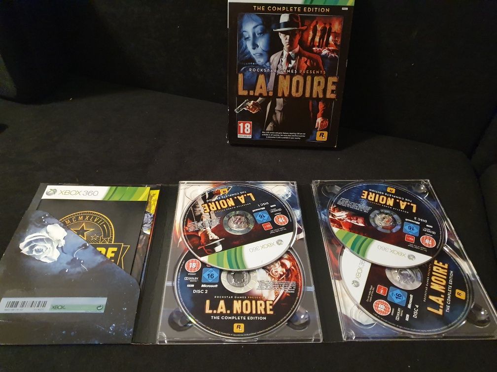 Gra gry xbox 360 one L.A. Noire la The Complete Edition unikat 4 płyty