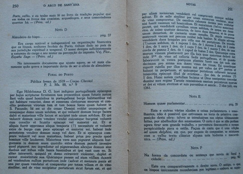 O Arco de Sant´Ana de Almeida Garrett - 1º Edição Ano 1947
