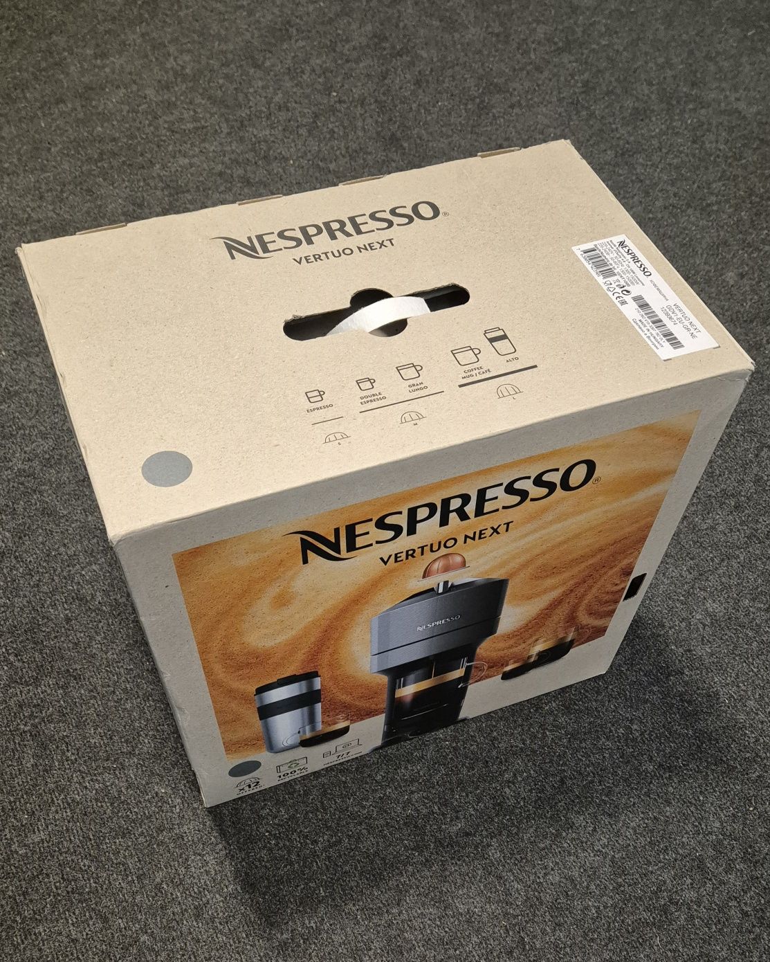 Ekspres kapsułkowy Nespresso Vertuo Next szary