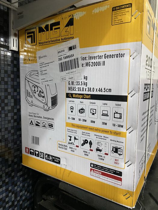 Генератор інверторний бензиновий 2кВт MGA MG2000i