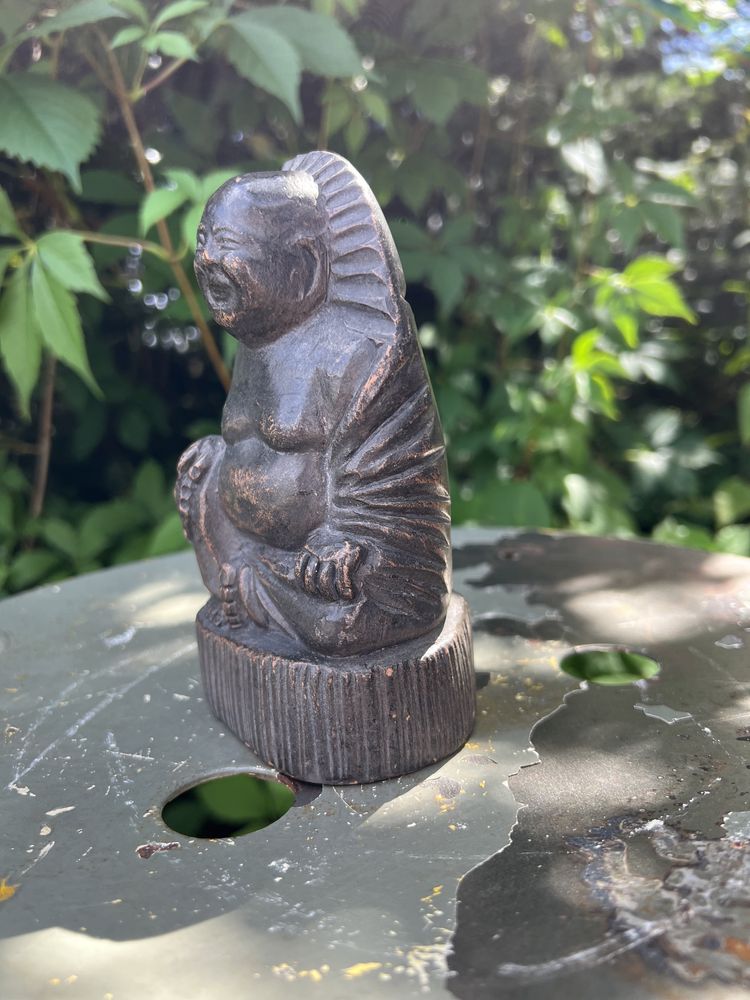 Odlew figura budda vintage prl